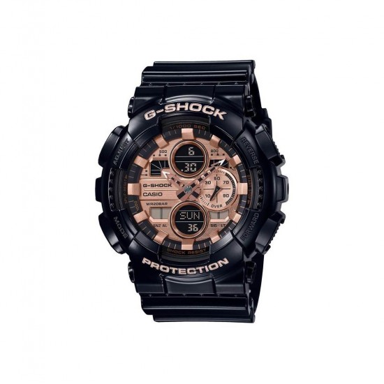 Casio G-Shock GA-140GB-1A2 Black Resin Band Men Sports Watch