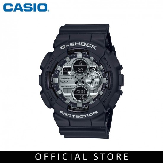 Casio G-Shock GA-140GM-1A1 Black Resin Band Men Sports Watch