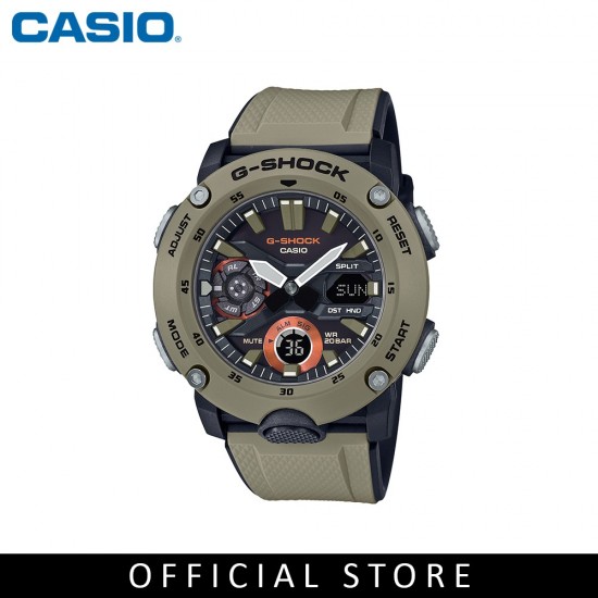 Casio G-Shock GA-2000-5A Brown Resin Strap Men Watch