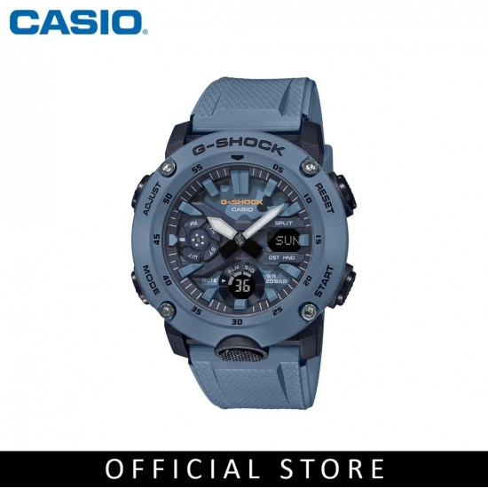 Casio G-Shock GA-2000SU-2A Bluish Grey Resin Band Men Sports Watch