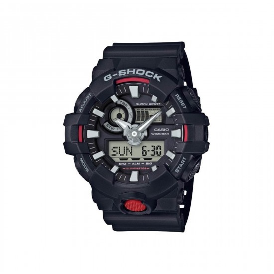 Casio G-shock GA-700-1A Black Resin Band Men Sports Watch
