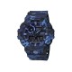Casio G-Shock GA-700CM-2A Blue Camouflage Resin Band Men Sports Watch