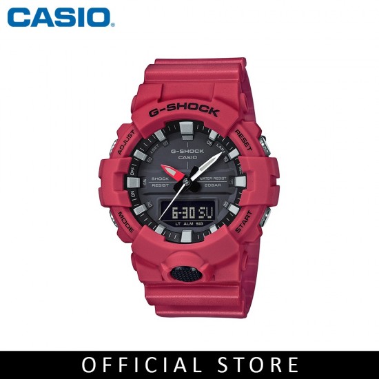 Casio G-Shock GA-800-4A Red Resin Band Men Sports Watch