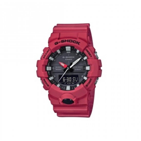 Casio G-Shock GA-800-4A Red Resin Band Men Sports Watch