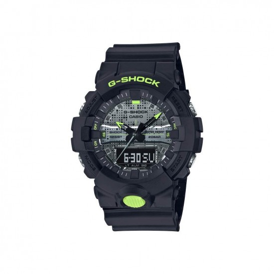 Casio G-Shock GA-800DC-1A Black Resin Band Men Sports Watch