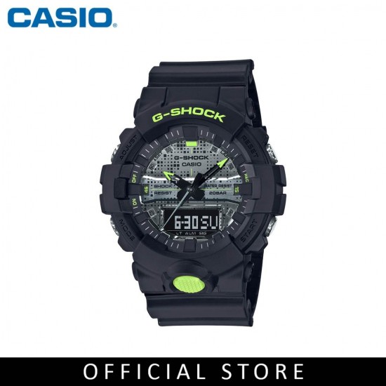 Casio G-Shock GA-800DC-1A Black Resin Band Men Sports Watch