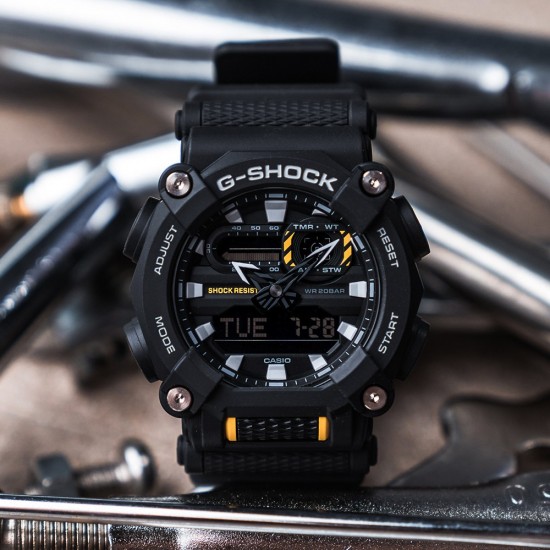 Casio G-Shock GA-900-1A Black Resin Band Men Sports Watch