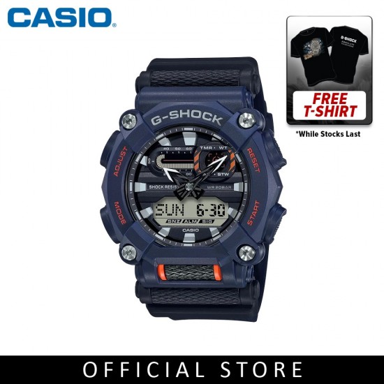 Casio G-Shock GA-900-2A Navy Blue Resin Band Men Sports Watch