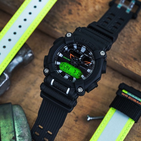 Casio G-Shock GA-900E-1A3 Black Resin Band Men Sports Watch