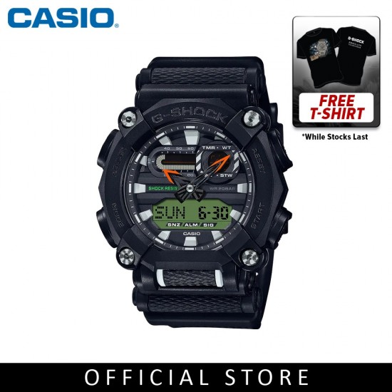 Casio G-Shock GA-900E-1A3 Black Resin Band Men Sports Watch