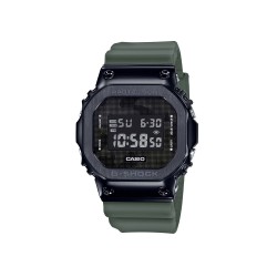 Casio G-Shock GM-5600B-3 Stainless Steel Bezel Green Resin Band Men Watch