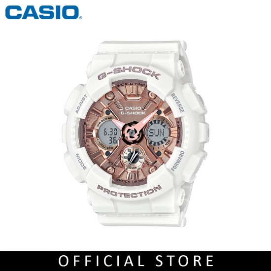 Casio G-Shock GMA-S120MF-7A2 White Resin Band Women Sports Watch