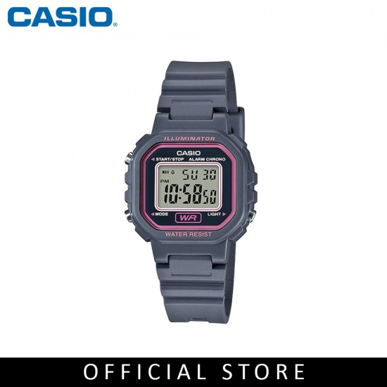 Casio General LA-20WH-8A Youth Digital Grey Resin Band Women Watch