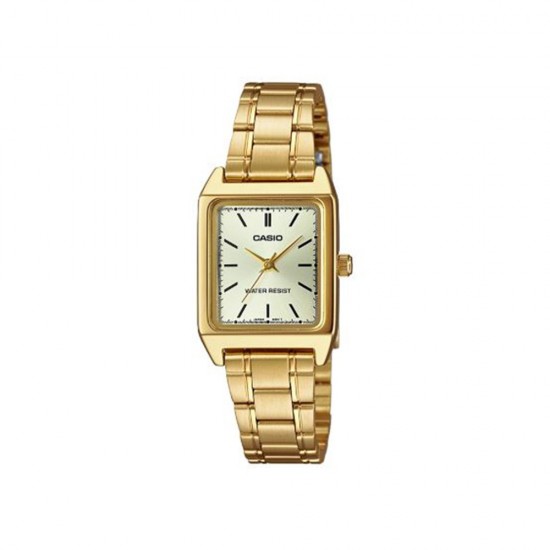 Casio General LTP-V007G-9E Gold Stainless Steel Band Women Watch 