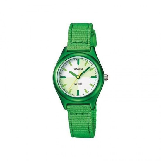 Casio General LTR-16B-3E Green Fabric Band Kids Watch