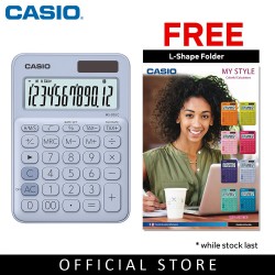 Casio Colorful Calculator MS-20UC-LB Light Blue