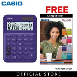 Casio Colorful Calculator MS-20UC-PL Purple