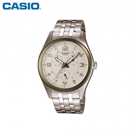 Casio General MTP-1352D-8B2 Stainless Steel Band Men Watch