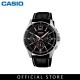 Casio General MTP-1374L-1A Black Leather Band Men Watch 