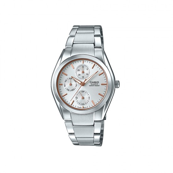 Casio General MTP-1405D-7A Silver Stainless Steel Band Men Watch