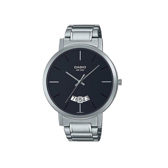 Casio General MTP-B100D-1E Silver Stainless Steel Band Men Watch