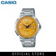 Casio General MTP-E119D-9A Silver Stainless Steel Band Men Watch