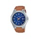 Casio General MTP-E158L-2A Brown Leather Band Men Watch