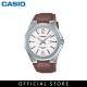 Casio General MTP-E158L-7A Brown Leather Band Men Watch