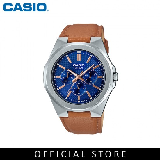 Casio General MTP-SW330L-2A Light Brown Leather Band Men Watch