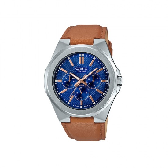 Casio General MTP-SW330L-2A Light Brown Leather Band Men Watch