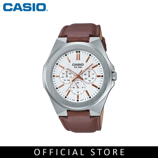 Casio General MTP-SW330L-7A Brown Leather Band Men Watch