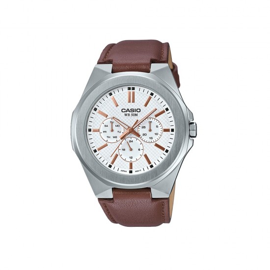 Casio General MTP-SW330L-7A Brown Leather Band Men Watch