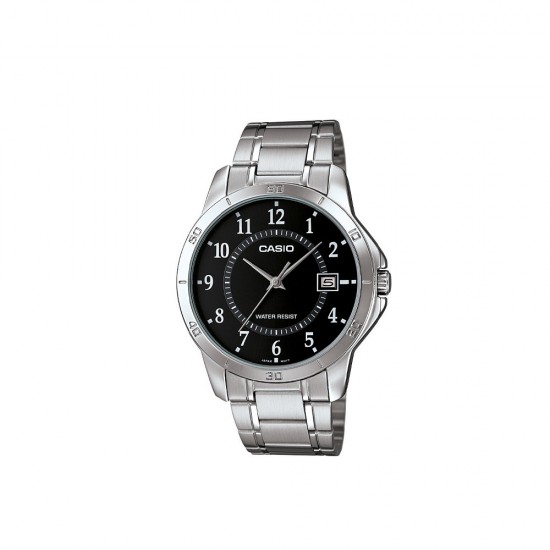 Casio General MTP-V004D-1B Silver Stainless Steel Band Men Watch
