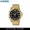 Casio General MTP-VD01G-1B Gold Stainless Steel Band Men Watch