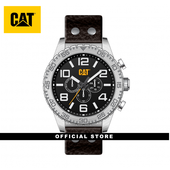 CAT CAMDEN DATE 52MM NH-149-35-131 BROWN LEATHER STRAP MEN WATCH