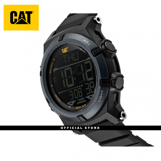 CAT CROSSFIRE DIGITAL OB-147-21-141 BLACK PU STRAP MEN WATCH