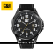 CAT OPERATOR DATE PU-161-64-111 BLACK NYLON STRAP MEN WATCH