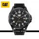 CAT OPERATOR DATE PU-161-64-111 BLACK NYLON STRAP MEN WATCH