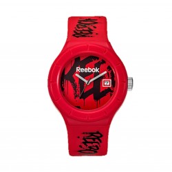 REEBOK FITNESS RF-TWG-G3-PRPR-RB RED PU STRAP MEN WATCH