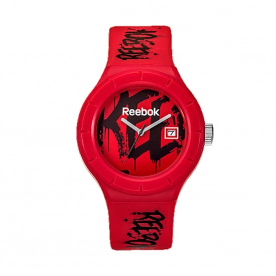 REEBOK FITNESS RF-TWG-G3-PRPR-RB RED PU STRAP MEN WATCH