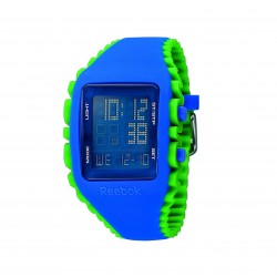 REEBOK FITNESS RF-WZ1-G9-PLIG-LW BLUE GREEN SILICON STRAP MEN WATCH