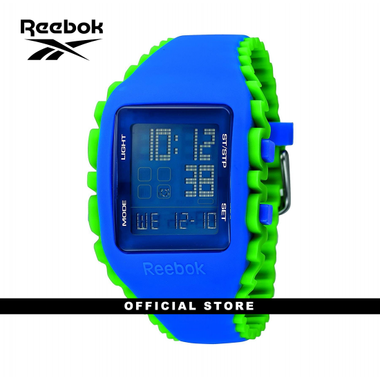 REEBOK FITNESS RF-WZ1-G9-PLIG-LW BLUE GREEN SILICON STRAP MEN WATCH