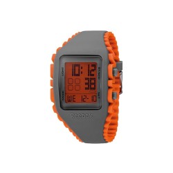REEBOK FITNESS RF-WZ1-G9-PSIO-OB GREY ORANGE SILICON STRAP MEN WATCH