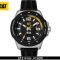 CAT SHOCKMASTER EVO BLACK SILVER SJ-141-21-131 SILICON STRAP MEN WATCH