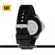 CAT SHOCKMASTER EVO BLACK SILVER SJ-141-21-131 SILICON STRAP MEN WATCH