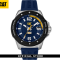 CAT SHOCKMASTER EVO BLUE SJ-141-26-637 SILICON STRAP MEN WATCH